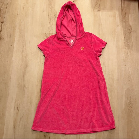 OP L(10/12) short sleeve swim terry cover up - Picture 2 of 6